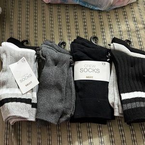 Mix It Women’s Crew Socks shoe size 4-10 Multi 12 pairs Brand New